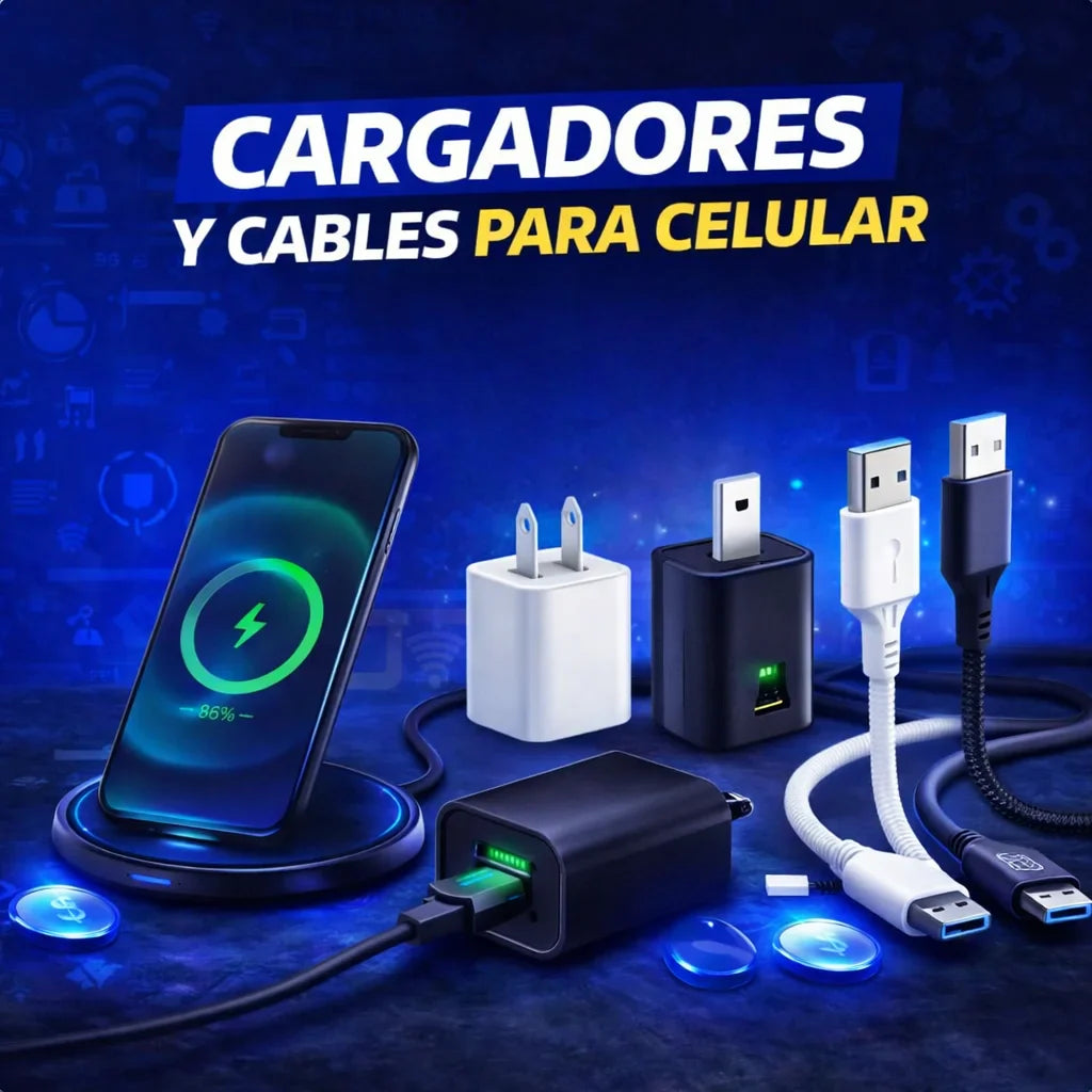cargadores y cables