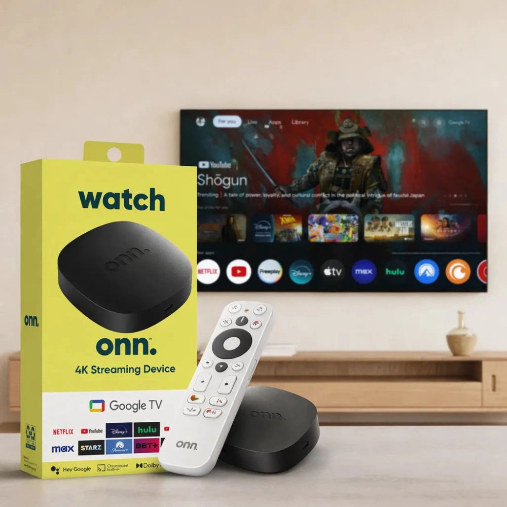 Onn 4K Streaming Device con Google TV – Convierte tu TV en Smart 4K al Instante