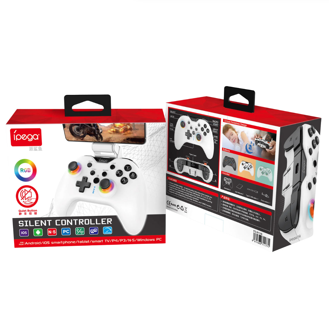 iPega PG-9111B | Control inalámbrico &nbsp;RGB multiplataforma