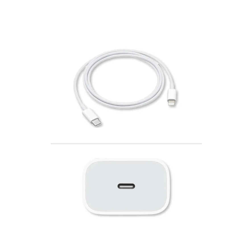 Cargador Apple 20W USB-C | Con Cable USB-C a Lightning – iPhone