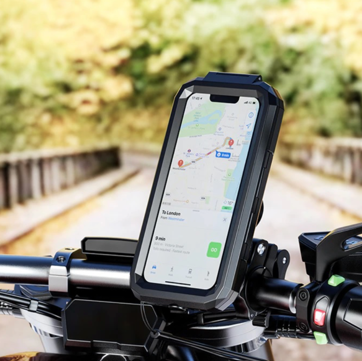 Holder de Moto M3 – Agarre Antivibración, Seguridad y Comodidad