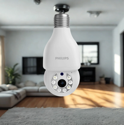 CÁMARA PHILIPS 360° – Seguridad un Bombillo