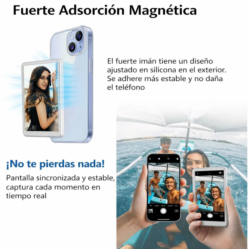 Pantalla selfie  – Tu Cámara Principal Ahora Es Tu Selfie Perfecta