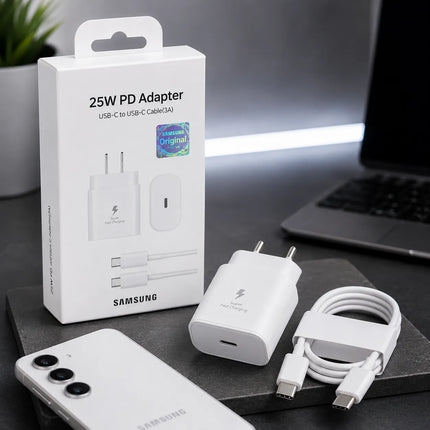 Cargador Samsung 25W USB-C Cable USB-C a USB-C