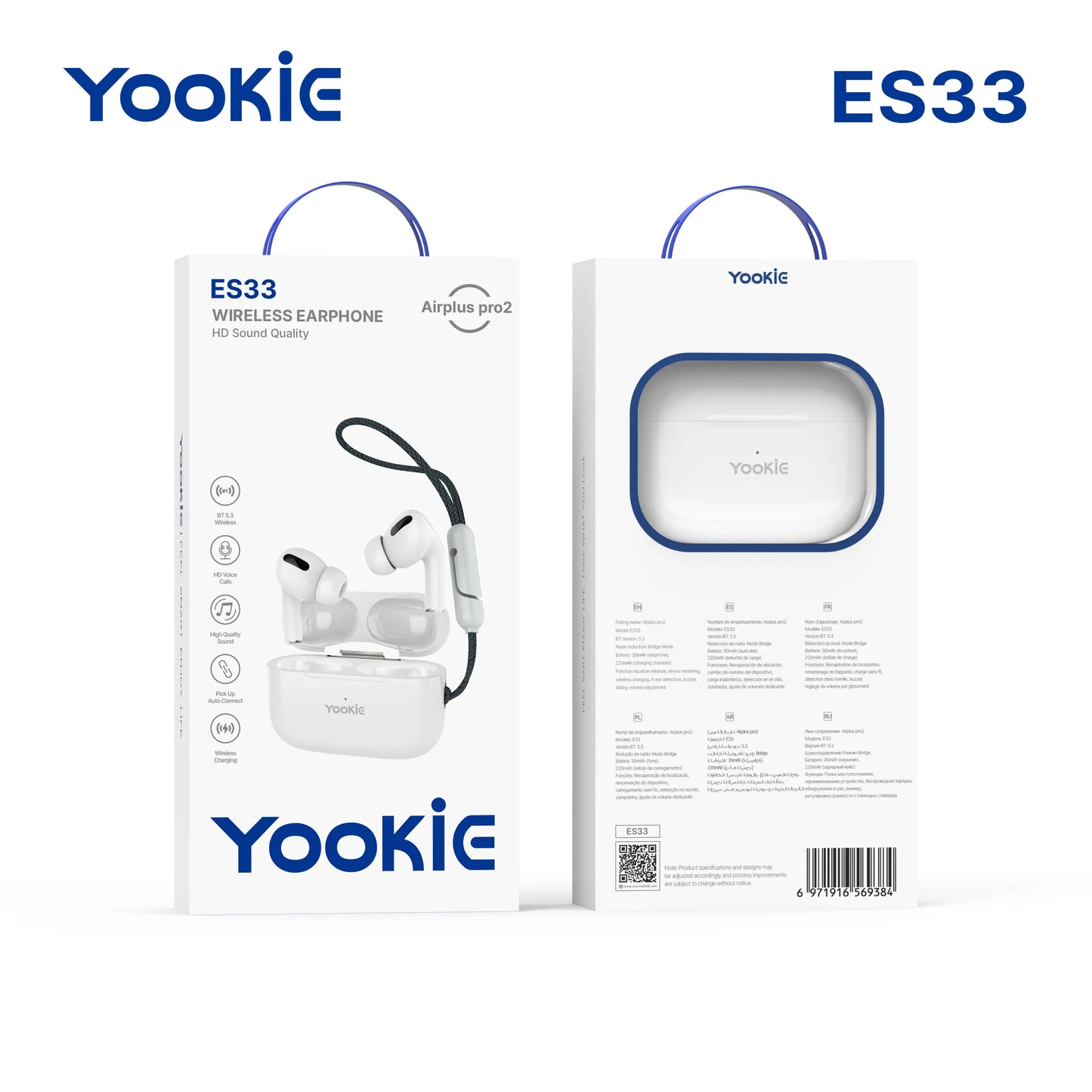 Audifonos | Yookie ES33 Airplus Pro2