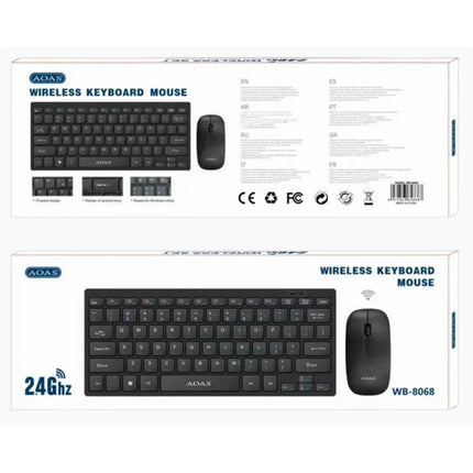 Combo teclado inalámbrico ADAS-8068