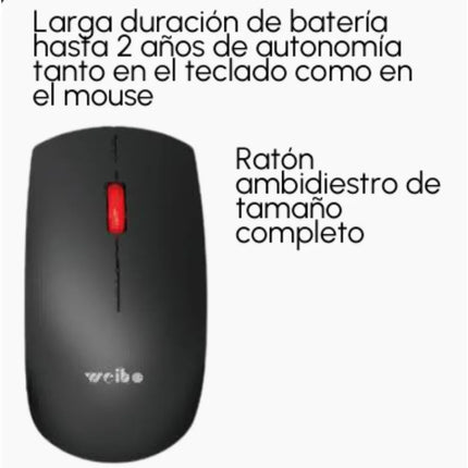 Combo teclado inalámbrico WB-900