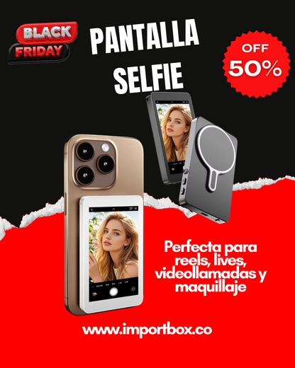 Pantalla selfie  – Tu Cámara Principal Ahora Es Tu Selfie Perfecta