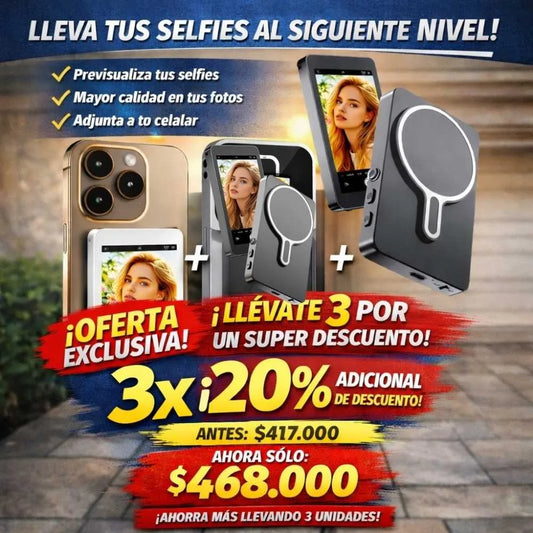 Pantalla selfie  – Tu Cámara Principal Ahora Es Tu Selfie Perfecta