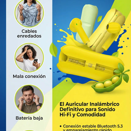Audífonos Inalámbricos | Yookie Pea Pod